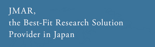 JMAR, the best-fit research solution provider in Japan